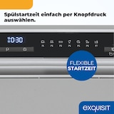thumbnail of Exquisit Mini-Geschirrspüler, Tischspülmaschine, 55 cm breit, spülmaschine klein, Auto Türöffner, ECO-Modus, GSP5206-030D silber