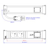 thumbnail of BACHMANN POWER FRAME M 2xUTE 1xCM 1xUSB C 30W 1xCM 0,2m GST18