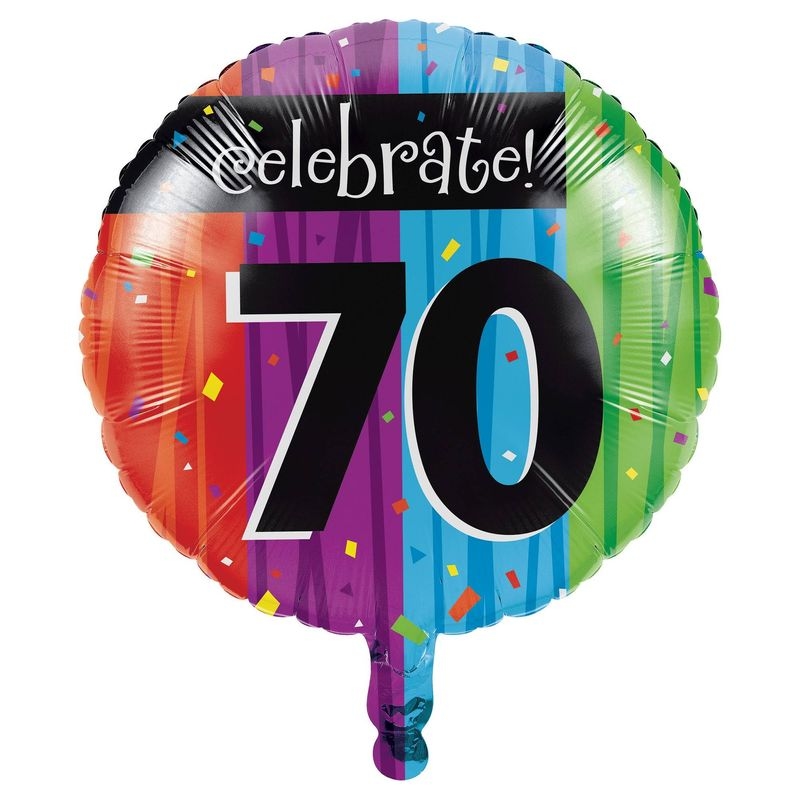 Creative Converting 70. Geburtstag `Celebrate` Folienballon