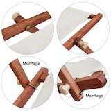 thumbnail of Sonnenliege weiß Liegestuhl Sonnendach Tisch Kissen Gartenliege Deckchair Strandstuhl 10-303STKH