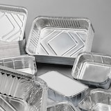 thumbnail of METRO PROFESSIONAL Aluminium bakjes met deksel, aluminium, 870 ml, 50 stuks