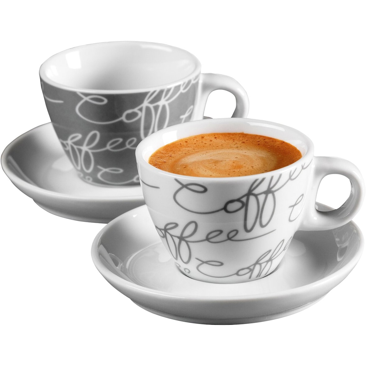 Ritzenhoff & Breker Porzellan Espressotasse Cornello grau 80 ml