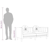 thumbnail of vidaXL 3-Sitzer Sofa mit Kissen Braun Kunstleder Wildleder-Optik