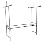 thumbnail of Essentials Professional Marktkraam blauw-wit,brandwerend PVC dekzeil, vurenhout, 200x151x232cm (LxBxH)