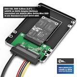 thumbnail of CSL SSD 8,89cm (2,5) mSATA zu SATA Adapter-Gehäuse Aluminium Gehäuse / max. 7mm Einbauhöhe