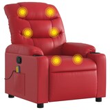 thumbnail of vidaXL Massagesessel Rot Kunstleder
