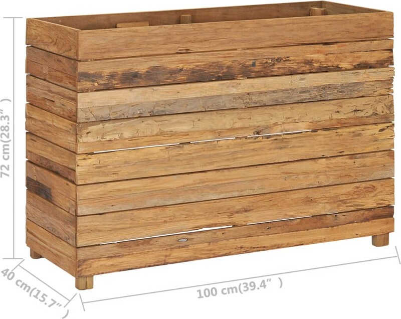 Ein rechteckiger Holzkasten auf vier Beinen.