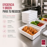 thumbnail of COM-FORT HOUSE Bandejas de Plástico Rectangulares Blanco, Pack 6, 43,5x28,5x7,5 cm, Organizador Multiusos para Cocina, Nevera, Baño y Almacenaje