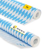 thumbnail of HEKU 1 Stück Papier-Tischdecke Rolle, praktische Festzeltdeko für Wiesn & Bayrische Feste - Flexibel zuschnittbar, stilvoll & umweltfreundlich
