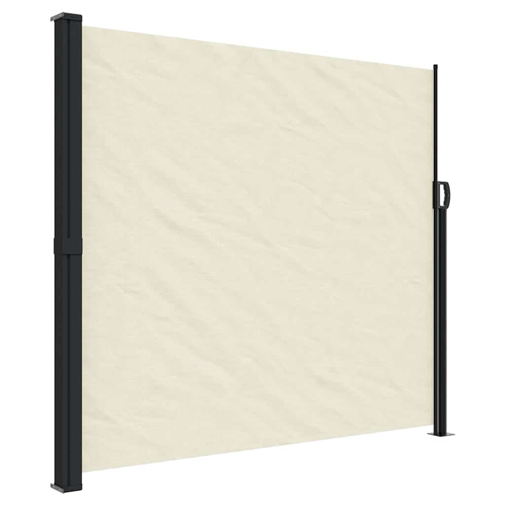 vidaXL Seitenmarkise Ausziehbar Creme 180x600 cm