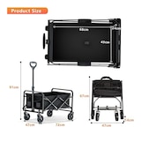 thumbnail of Carrinho de Transporte Dobrável com Rodas DASCK, 120kg, com Pegas Ajustáveis e Bolsa de Armazenamento