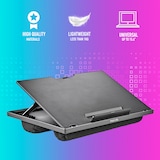 thumbnail of NGS LapNest - Soporte de Regazo Multifuncional y Ergonómico para Portátiles de hasta 15,6" con Base Acolchada, Ajustable con 8 Niveles de Altura