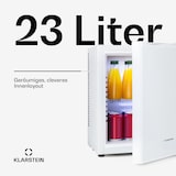 thumbnail of Happy Hour Minibar 5-15°C EEK G lautlos 23dB LED-Licht Weiß