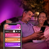 thumbnail of Philips Hue White & Col. Amb. Resonate Wandleu schwarz 1200lm/