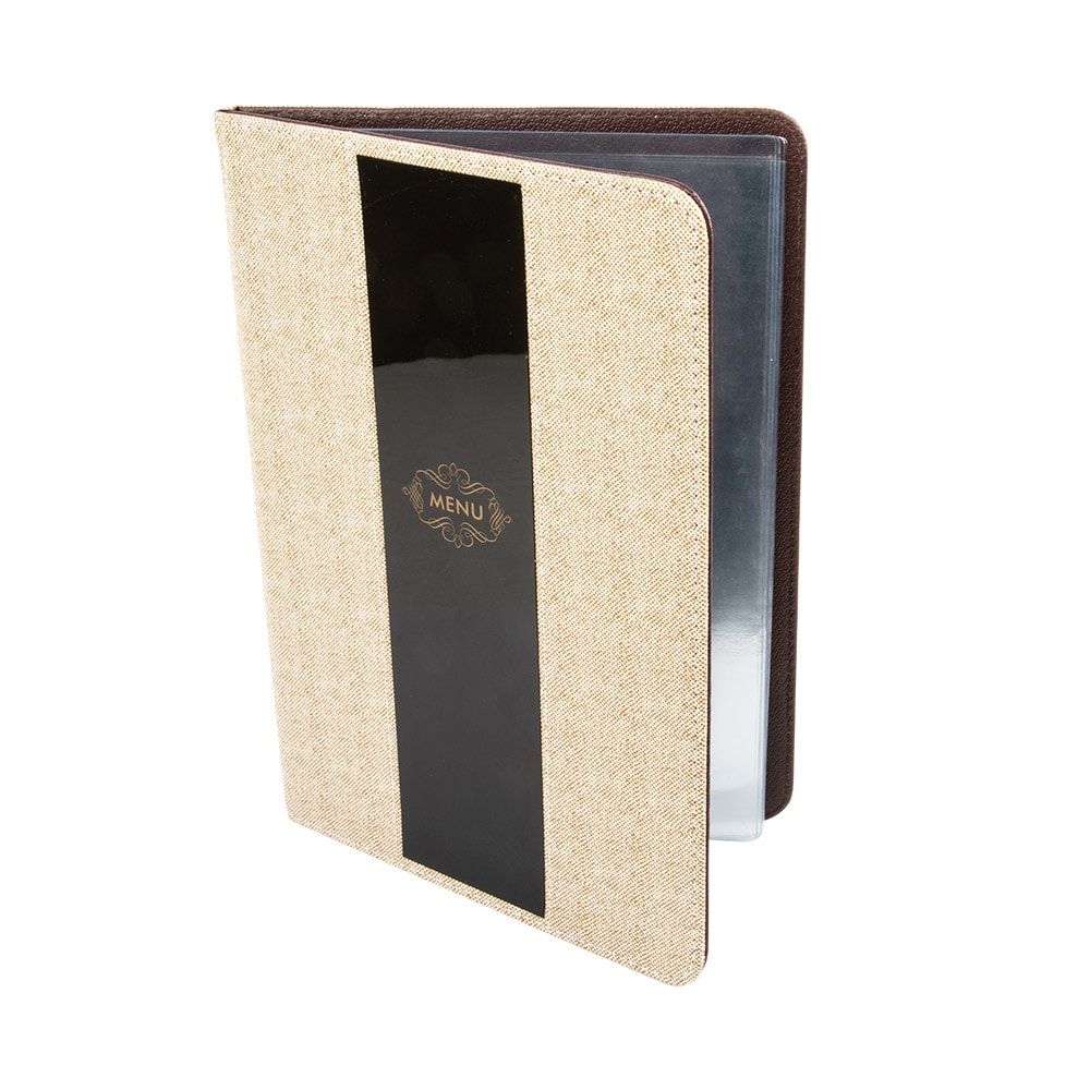 Porta Menú 8 Fundas Din-A4  22X31 Cm Gris Pvc