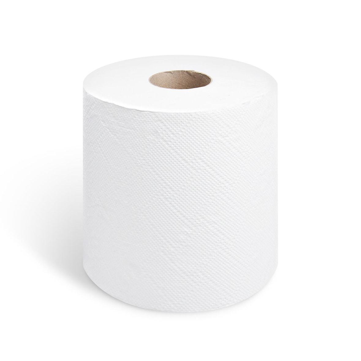 VEPATIM 6 Papierputztuchrolle 2-lagig geprägt weiß Ø18cm 19cm x 100m 400 Blatt FSC-Mix