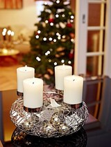 thumbnail of Adventskranz Milano, Edelstahl glänzend vernickelt, Durchmesser 53 cm, für Kerzen ø 8 cm