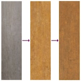 thumbnail of Puerta de jardín acero corten 105x155 cm