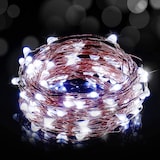 thumbnail of Catena luminosa filo di rame micro led per esterno - 180 Micro Led - Bianco - 3.3 Watt - Lunghezza 23 mt