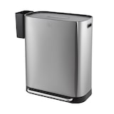 thumbnail of SVITA MLT2X30 Mülleimer Treteimer Abfalleimer 60l 2 Fächer freistehend mit Deckel inkl. Inneneimer Silber