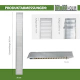 thumbnail of TRUTZHOLM 2 x Schwerlastrampen 265 cm 3300kg/Paar Alu 35 cm Breite geriffelt Rampen Verladerampen