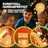 thumbnail of Monzana Schwibbogen Landschaft Holz Hellbraun LED Beleuchtet Weihnachten Deko Weihnachtsbogen Lichterbogen