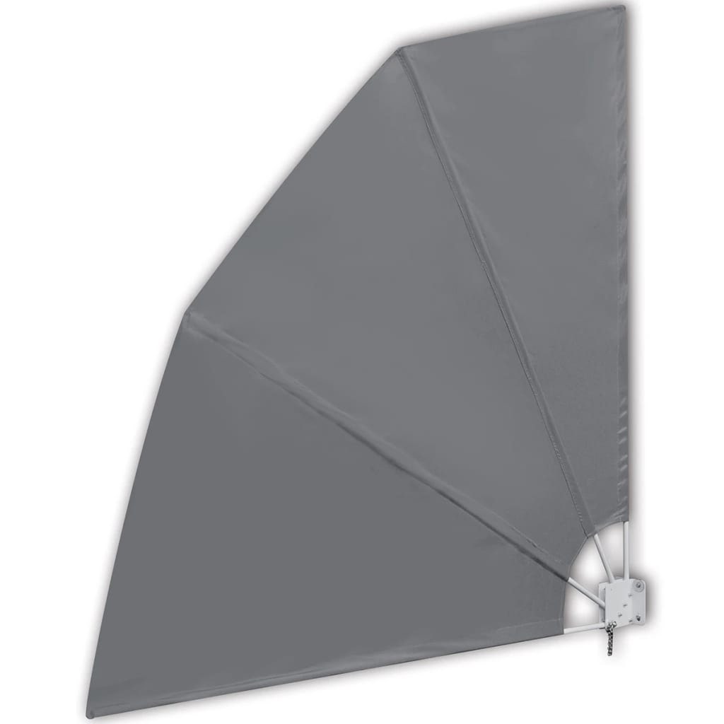 Helloshop26 - Toldo lateral retráctil/protección visual para patio jardín terraza balcón 210 x 210 cm gris 02_0007060