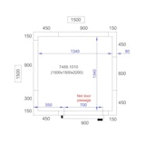 thumbnail of Chambre froide positive avec groupe 1500x1500x2200 - Combisteel