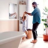 thumbnail of Relaxdays Spiegel rahmenlos, Wandspiegel 40x60 cm, Hoch- & Querformat, Facettenspiegel für Bad, Flur, Gäste-WC, klar