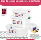 thumbnail of Tupper Hermético Rectangular 3L Pack 3 – Recipientes con Tapa, Aptos Microondas, Lavavajillas y Congelador, Blanco