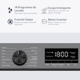 thumbnail of Lavadora 8kg VOK con Instalación Incluida -  Clase A, Motor Inverter Silencioso, Vapor, Al 84 x Pr 49cm, 1200 rpm, 14 Programas, Gris, EVW-8BAGL2412