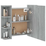 thumbnail of vidaXL Spiegelschrank mit LED Grau Sonoma 70x16,5x60 cm