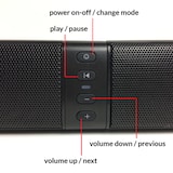 thumbnail of XORO HSB 55 2in1-Bluetooth-Soundbar 4x5W Leistung kompaktes Design als Separate Stereo-Lautsprecher / Soundbar verwendbar TWS Technologie 4000mAh Akku