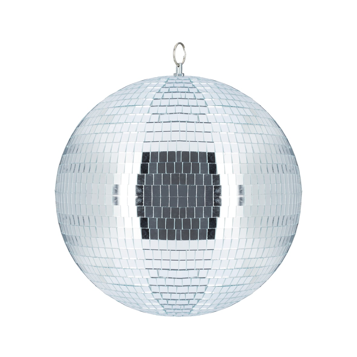 Relaxdays Discokugel, zum Aufhängen, für Decke, große Spiegelkugel, Party Deko, Mottoparty, Diskokugel Ø 30 cm, silber