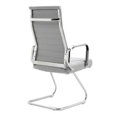 thumbnail of SVITA OFFICE COMFORT 2x Besucherstuhl Stoff Freischwinger mit Armlehne Hellgrau