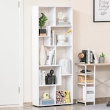 thumbnail of Multifuncional Estantería Vertical con 8 Estantes Amplios 70x24x178cm Blanco