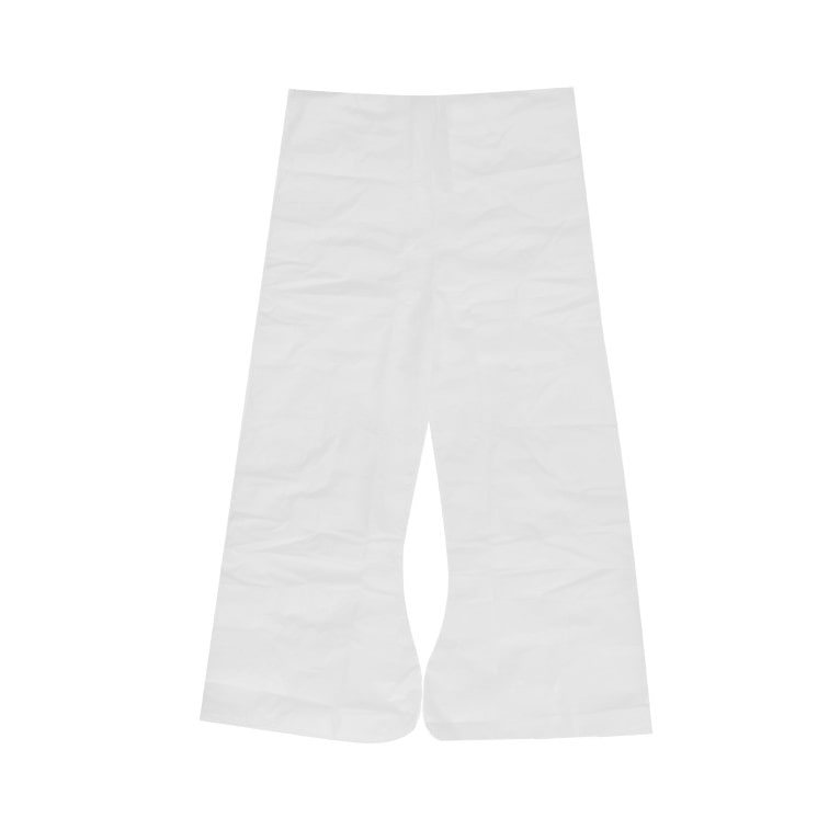 MONOUSO - Pantalone Pressoterapia in TNT di PP Plastificato Bianco (1 Pezzo)