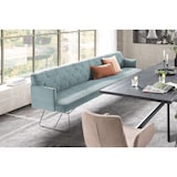 thumbnail of KAWOLA Esszimmerbank CHARME Cord hellblau 166cm