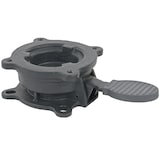 thumbnail of Gastronomie-Ampelschirm HWC-A96, Sonnenschirm, 3x3m (Ø4,24m) Polyester/Alu 23kg ~ türkis mit Ständer, drehbar