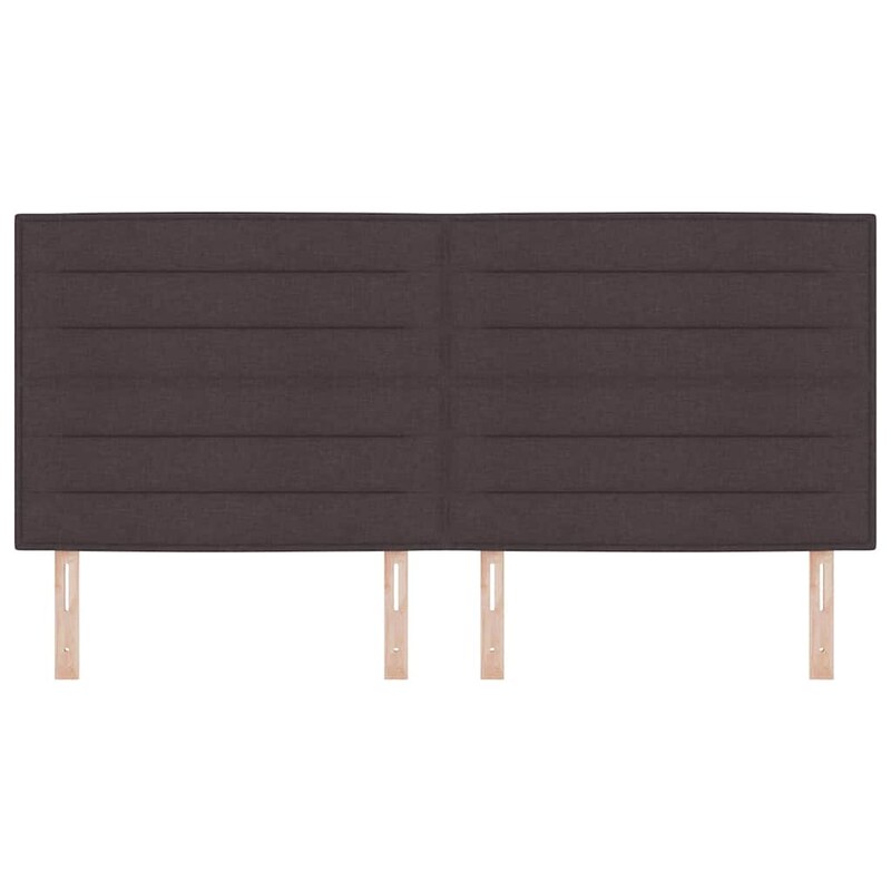 vidaXL Hoofdborden 2 st 72x5x78/88 cm stof blauw, hoofdeinde, houten hoofdeinde, bedonderdeel, houten hoofdbord, slaapkamermeubel, bedaccessoire