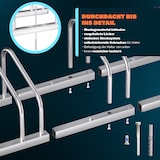 thumbnail of Monzana Fahrradständer für 3 Fahrräder - 30-65 mm Reifenbreite