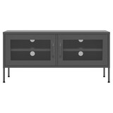 thumbnail of Mueble para TV de acero gris antracita 105x35x50 cm
