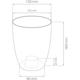 thumbnail of WellHome - Set 2 Pflanztöpfe 1,4L Coubi Ø13,2 cm/Stück Farbe Transparent