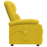 thumbnail of vidaXL Massagesessel Gelb Samt