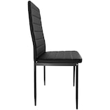 thumbnail of tectake Ensemble table et 4 chaises BERLIN en acier - noir - 402837