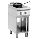 thumbnail of Fornuis | Elektrisch + Inductie | 2 Kookplaten | 2x 5 kW | Open Onderstel | 400x700x850(h)mm