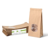 thumbnail of greenbox - Blockbeutel m. Fenster M, 11,5 x 7 x 24,5 cm, PP-Folie, braun, Clipband, Kraftpapier, 400 St.
