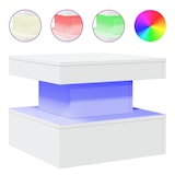 thumbnail of vidaXL Salontafel met LED-verlichting 50x50x40 cm wit