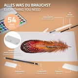 thumbnail of ECD Germany Aquarellfarben Set 48 Farben, tragbare Box mit Pinseln, Bleistift & Zubehör, Malkasten für Anfänger & Profis, Wasserfarben Set für