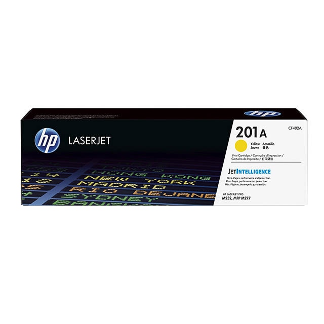 HP CF402A Amarillo Cartucho de Toner Original - 201A